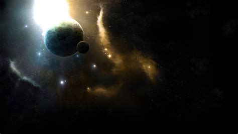 Wallpaper Night Galaxy Planet 3d Sky Stars Nebula Atmosphere