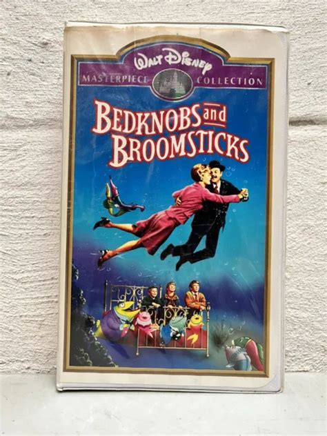 BEDKNOBS AND BROOMSTICKS VTG Disney Animated VHS Tape In Clamshell