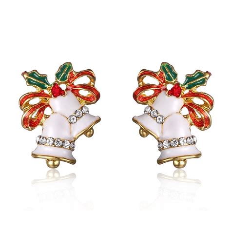 Christmas Boutique Earring Fashion Small Bell Stud Earrings Christmas