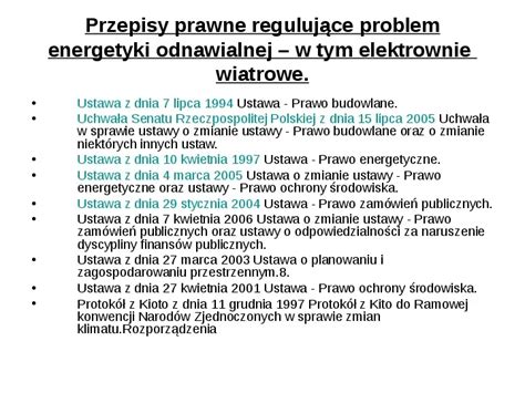 Prezentacja Uwarunkowania Rozwoju Energetyki Wiatrowej Świat Prezentacji