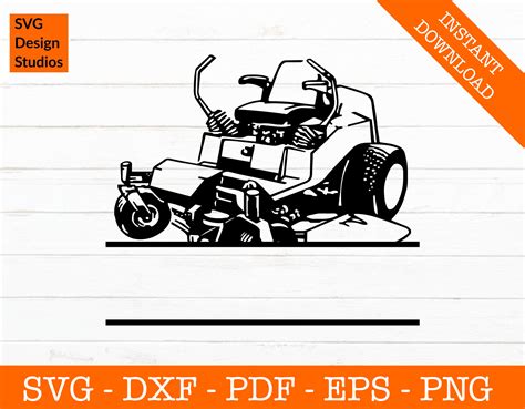 Lawnmower Svg Mower Png Zero Turn Split Frame Lawn Mower Clipart