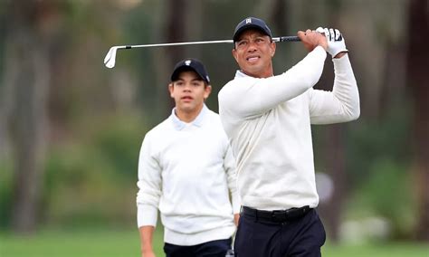 Tiger Woods And His Son Charlie Twinning Compete Again During The