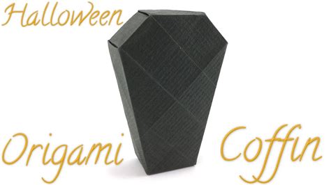 Halloween Origami Coffin Tutorial Hyo Ahn Youtube