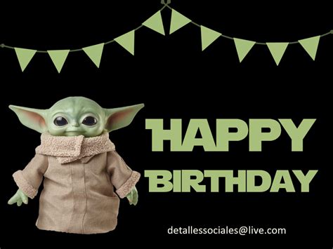 Happy Birthday BABY YODA Happy Birthday Baby Yoda Happy Birthday