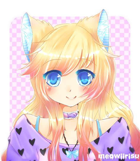 Pastel Cat Girl By Meowiirisu On Deviantart