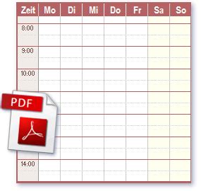Wir produzieren individuell gestaltete druckerzeugnisse: Zeitplan pdf files ideal zum Drucken