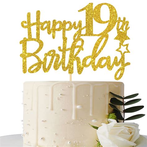 Number 19 Birthday Cake