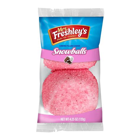 Mrs Freshleys Pink Snowballs 120 G Candy Store