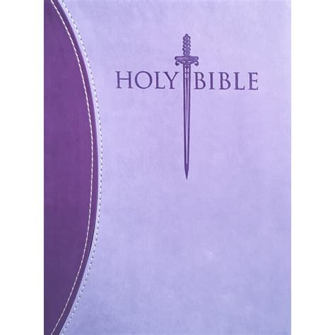 Kjv Sword Study Bible Giant Print Dark Purple Light Purple Ultrasoft