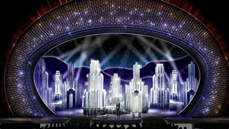 Derek Mclanes Art Deco Inspired Stage For The Oscars 2017