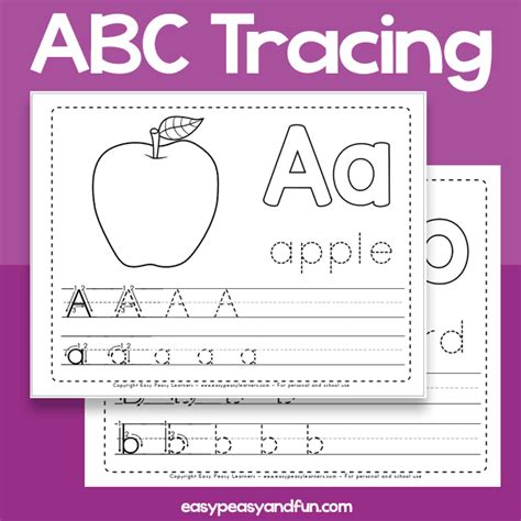 Big Alphabet Tracing Worksheets 26 Page Workbook Easy Peasy And Fun