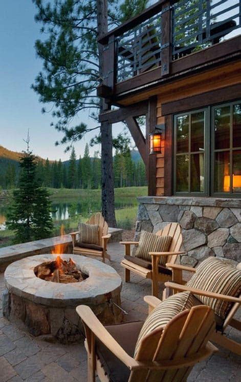 70 Outdoor Fireplace Designs For Men Cool Fire Pit Ideas