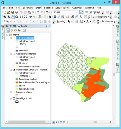 Tutorial Arcgis Overlay Intersect Peta