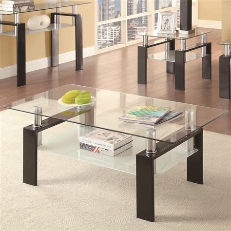 Coaster Occasional Group 702280 Tempered Glass Coffee Table Value City Furniture Cocktail
