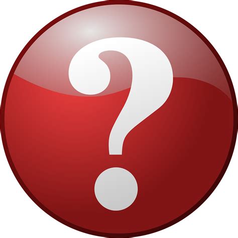 问号 按钮 红色的 免费矢量图形pixabay