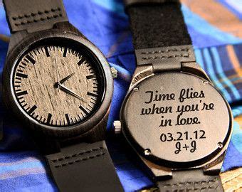You ought to send a few intimate quotes as well as happy. Wood Engraved Watch Personalized Watch; Gift for Him ...