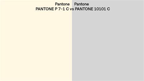 Pantone P 7 1 C Vs Pantone 10101 C Side By Side Comparison
