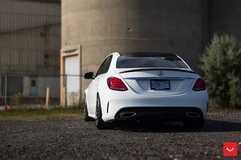 White Mercedes C Class Knows How To Wear Custom Wheels Carscoops