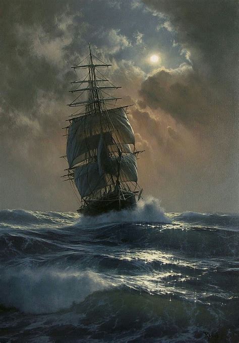 Pin By Walges On Ship Paintings Sailing Ships Seascape