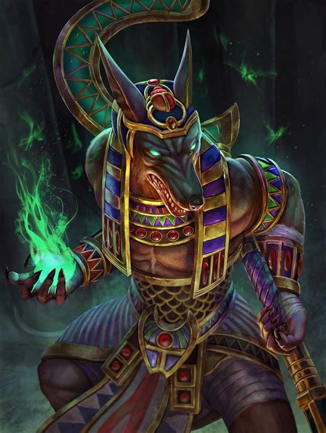 Anubis Golden Skin Concept Art Smite By Andy Timm Ptimm Ancient Egyptian Gods Egyptian