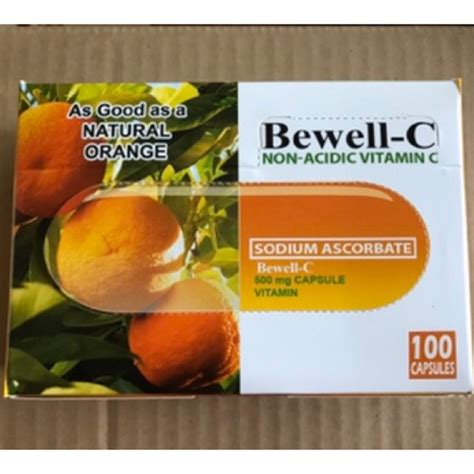 Bewell C Sodium Ascorbate Vitamin C 100 Capsules Shopee Philippines