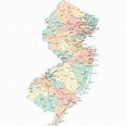 Road Map New Jersey - Tourist Map Of English