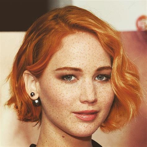 Jennifer Lawrence Celebrities Get Epic Makeovers With Red Hair And
