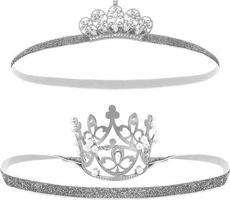 Silver Baby Crown Baby Tiara Baby Crown Headband Crystal
