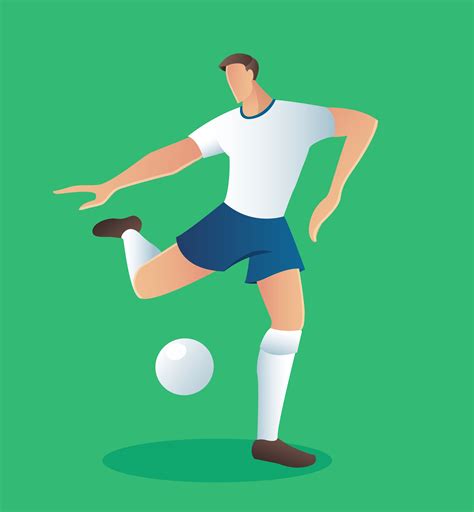 Soccer Action Player Football Player Vector Illustration 540157