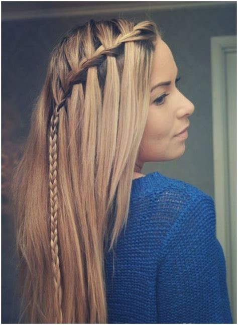 Picture Of Cute Braid Ideas Long Hairstyles For Straight Hair Stylish With Long Straight