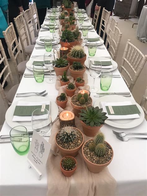 Cactus Wedding Table Centerpiece Cactus Wedding Wedding Plants