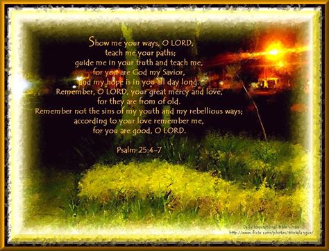 20 Daily Inspirational Bible Verse Psalm 25 4 7 Flickr