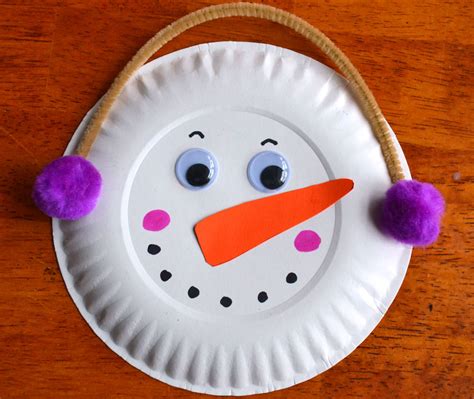 Paper Plate Snowman Garland Winter Craft Play Cbc Parents