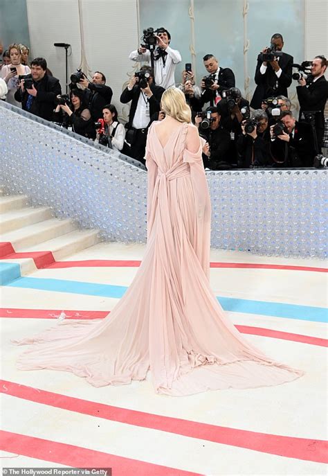 Met Gala Gwendoline Christie Turns Heads In A Baby Pink Fendi Gown With Floaty Sleeves