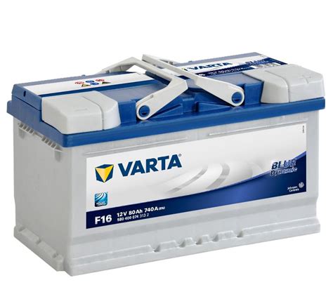 Varta Blue Dynamic 580 400 074 3132 F16 12v 80ah 740aen Car Battery