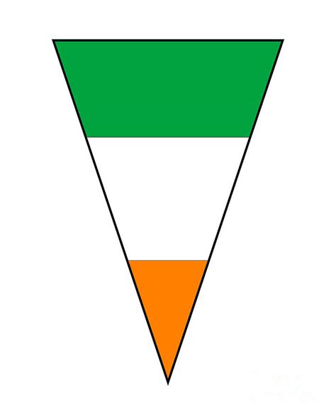 Irish Flag As Bunting Triangle Digital Art By Bigalbaloo Stock Fine Art America
