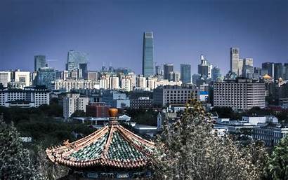 Beijing Skyline Jingshan Park 4k 1080p Screen