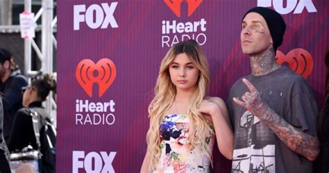 Travis barker attending the 2019 iheartradio music awards in los angeles, california, in march 2019. Travis Barker's Daughter Covers up All His Face Tattoos in ...