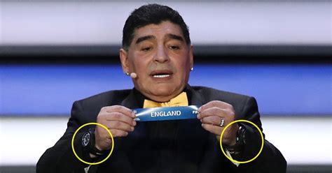 Why Diego Maradona Wore Two Watches During The 2018 World Cup Draw As