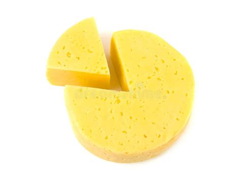 Slices Of Cheese Lika A Circle Diagram Stock Photo Image Of Dieting