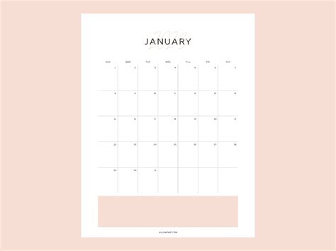 Cute January Calendar Printable 2024 Anjahome