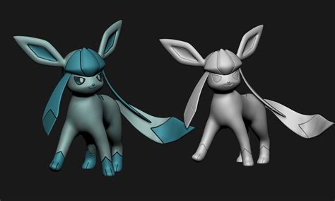 pokemon glaceon new version 3d model 3d printable cgtrader