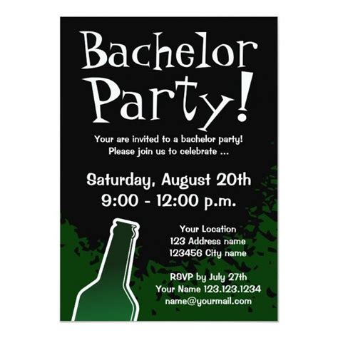 Bachelor Party Invitation Template Free