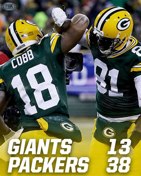 The rams split their final six games, which was a direct reflection of their inconsistent offense. Packers beat the Giants 38-13 in the NFC Wild Card Game | Fox sports, Sports, Green bay packers