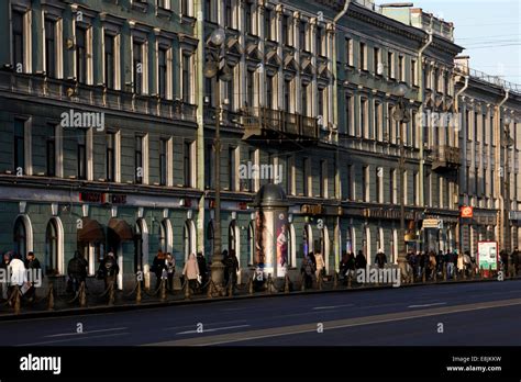 Nevsky Prospekt The Main Avenue Of St Petersburg Stock Photo Alamy