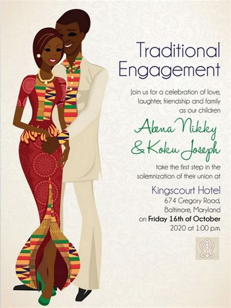 10 African Wedding Invitations Designed Perfectly Mariage Mariages