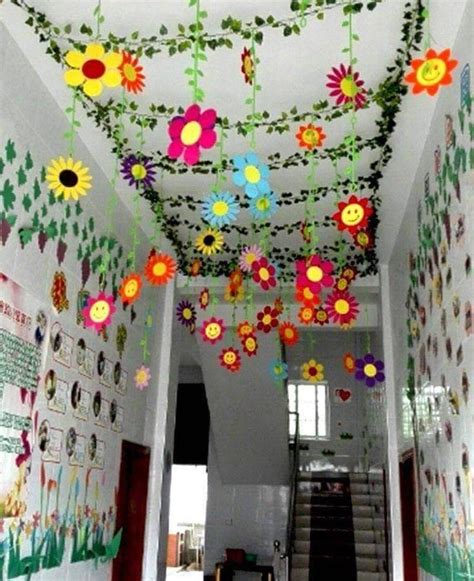 School Decoration Ideas For Spring Season • K4 Craft In 2022 Spring Classroom Decorations