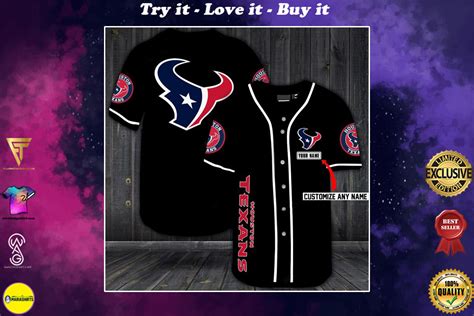 Check spelling or type a new query. custom name houston texans baseball shirt - the best selling
