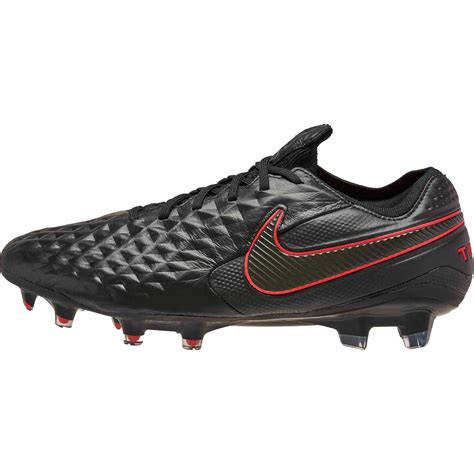 Nike Tiempo Legend 8 Elite FG - Black & Chile Red Pack - SoccerPro