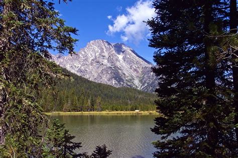 Mount Moran Over String Lake Gratis Foto Op Pixabay